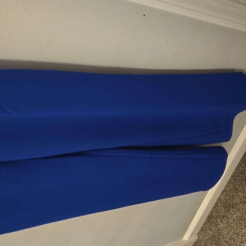 ROYAL BLUE SLEEVELESS LONG PANTS ROMPER WITH POCKETS - Picture 4 of 7